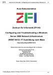 Kurs-Dokumentation Zentrum für Informatik ZFI AG Configuring and
