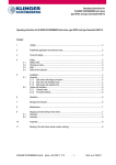 Operating instructions for KLINGER SCHÖNEBERG ball valves type