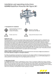 Installation and operating instructions KEMPER Backflow Preventer