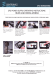 SPS POWER SUPPLY OPERATING INSTRUCTIONS