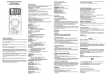 OPERATING INSTRUCTIONS MODEL 2704C DIGITAL MULTIMETER