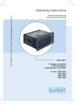 Operating Instructions - Bürkert Fluid Control Systems