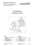 GEL 207 / 208 / 209 / 219 Betriebsanleitung Operating Instructions