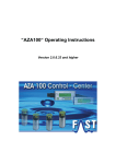 “AZA100“ Operating Instructions