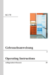 Operating Instructions Gebrauchsanweisung