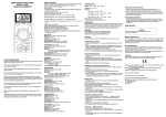OPERATING INSTRUCTIONS MODEL 2706B DIGITAL MULTIMETER