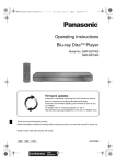 Operating Instructions Blu-ray DiscTM Player