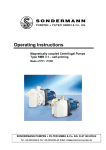 Operating Instructions - SONDERMANN Pumpen + Filter GmbH