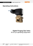 Operating Instructions Digital Purging Gas Valve for Ex px operating