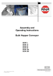Assembly and Operating Instructions Bulk Hopper Conveyor