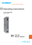 Operating instructions