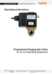 Operating Instructions Proportional Purging Gas Valve for Ex px
