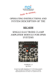 OPERATING INSTRUCTIONS AND SYSTEM DESCRIPTION OF