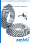 Bevel Gearboxes - Operating Instructions