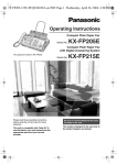 Compact Plain Paper Fax KX-FP205E