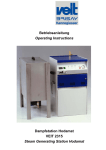 Betriebsanleitung Operating Instructions Dampfstation