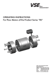 OPEratING INStructIONS For Flow Meters of the Product Series ”rS“