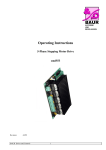 Operating Instructions 5-Phase Stepping Motor Drive smd553