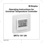 Operating Instructions for Universal Temperature