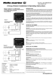 2 Group Dimmer Installation & Operating Instructions