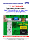 TEL1-PCM-BATT Operating Instructions - Telemetrie