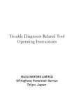Trouble Diagnosis-Related Tool Operating Instructions