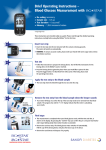 Brief Operating Instructions – Blood Glucose Measurement with