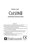 OPERATING INSTRUCTIONS DENTAL UNIT