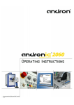 Operating instructions andronic2060