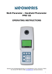Handheld Photometer PPM 150 OPERATING