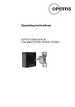 Operating instructions - OPERTIS Produktkatalog