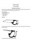 Magic Handsaw Art. No. 20405 Operating Instructions