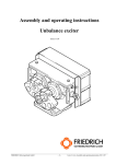Assembly and operating instructions Unbalance exciter