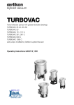 TURBOVAC 151, 151 C Operating Instructions