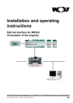 Installation and operating instructions