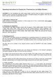 Operating Instructions for ClassicLine / PremiumLine