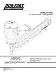 Duo-Fast 502200 Use and Care Manual