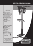 General International DP2003 Use and Care Manual