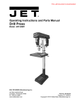 JET 354170 Use and Care Manual