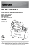 Husky L13HPD Use and Care Manual