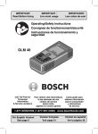 Bosch GLM 40 Use and Care Manual