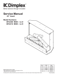 Dimplex DFI23096A Use and Care Manual