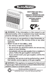 Reddy Heater IWH26NLTB Installation Guide