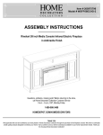 Home Decorators Collection WSFP59ECHD-2 Instructions / Assembly