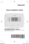 Honeywell RTH221B Instructions / Assembly