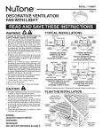 NuTone 772RBNT Instructions / Assembly