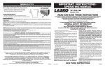 Lasko 3733 Use and Care Manual