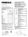 Peerless P299601LF Installation Guide