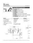 Rohl A1408LMSTN-2 Use and Care Manual