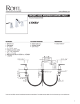 Rohl A1008LVAPC-2 Instructions / Assembly